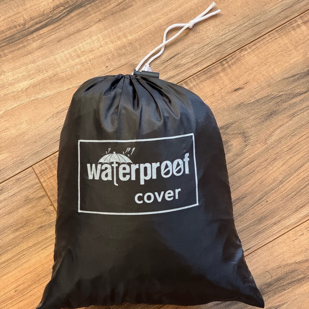 Waterproof Bike Cover Black with Reflective Stripe